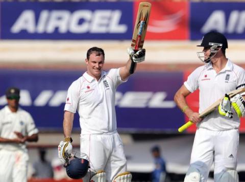 Strauss scored a magnificent century on day 1